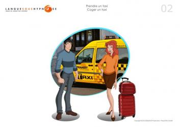 Cours 02 - Prendre un taxi / Coger un taxi